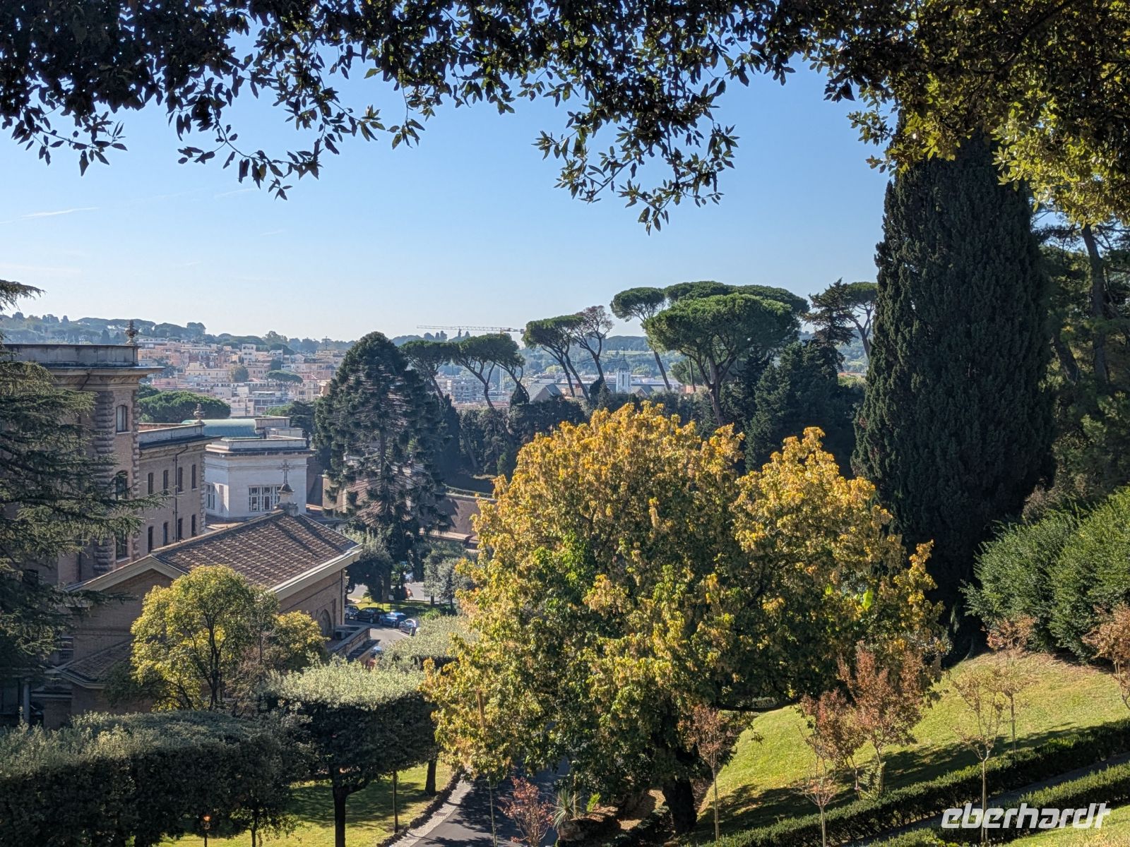 Blick auf den päpstl. Bahnhof
