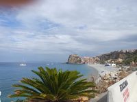 Blick auf Strand und Kap von Scilla - Kalabrien 
