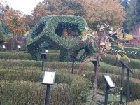 Labyrint mit Kräutergarten im Botanischen Garten Villa Vittoria - Kalabrien  