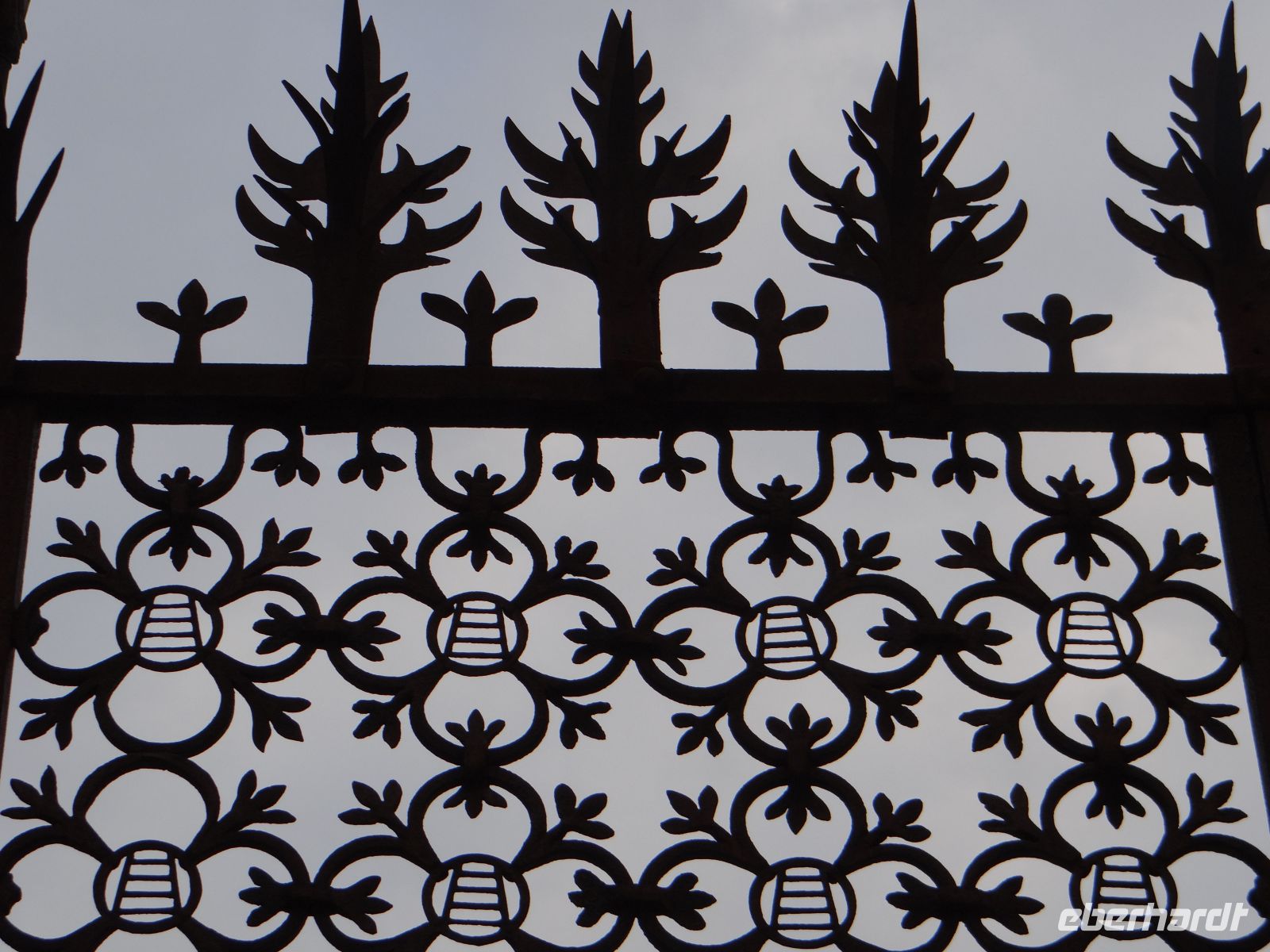 Verona, Gräber der Scaliger, umzäunt mit der Leiter aus ihrem Wappen. 