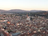 Florenz, Blick von der Domkuppel auf die Stadt.