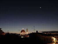Florenz, die Nacht weicht dem Tag unserer Rückreise. Arrividerci, bella Italia.