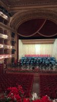 Blick von Königsloge auf Bühne Teatro Massimo