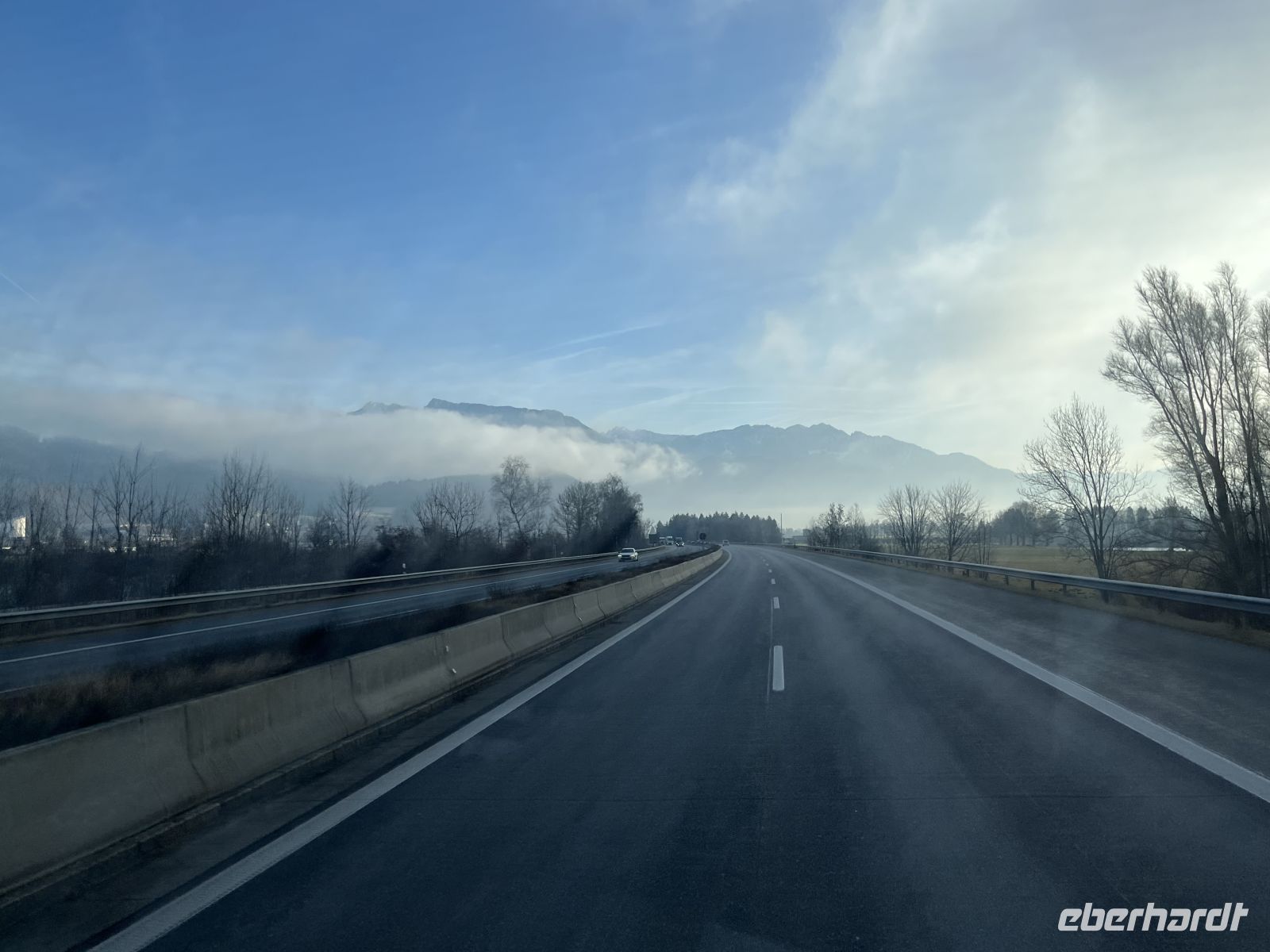 Weihnachts-& Silvesterreise Südtirol- gegen 14:00 erste Berge in Sicht