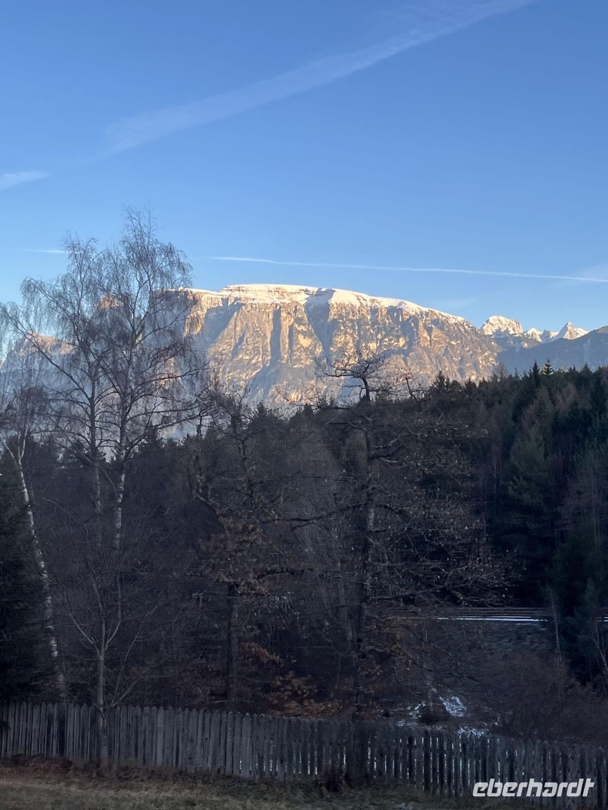 Weihnachts- & Silvesterreise Südtirol:  Bozen - Bimmelbahnfahrt - Blick auf Ritten- Hochplateau