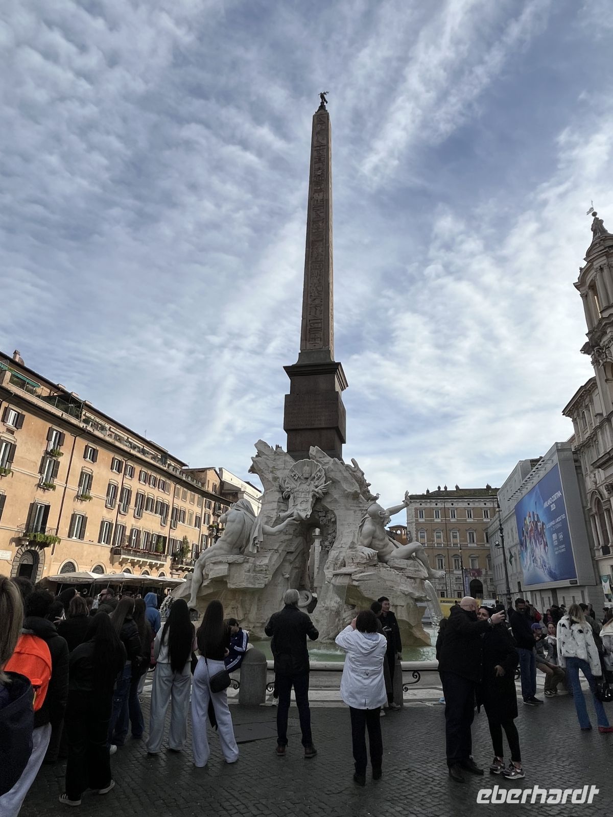 ROM - Vierströmebrunnen - Piazza Navona mit Obelisken