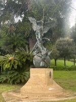 ROM- Besuch Vatikanischen Garten - Erzengel Michael, der den Teufel bezwingt