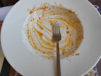 Zu spät... Die Pasta amatriciana war zu lecker! &ndash; &copy; Monika Cortese (Eberhardt TRAVEL)