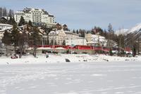Bernina Express am Bahnhof St. Moritz