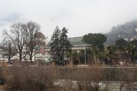 Blick über die Passe zum Kurhaus Meran