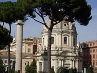 Tag 2 - Via dei Fori Imperiali: Blick zur Trajansäule in den Kaiserforen