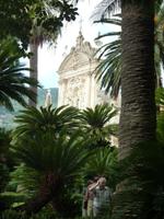 Blick zur eigenen Kirche der Durazzo´s