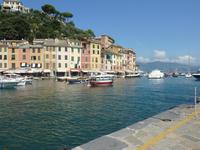 Im kleinen Hafen von Portofino!