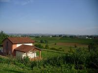 Blick vom Hotel ins Land