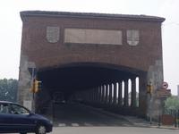 Überdachte Brücke in Pavia