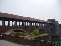 Überdachte Brücke in Pavia