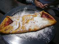 Omelett mit Preisselbeeren