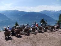 bei schönstem Wetter und gefühlten 40°C erleben wir ein sagenhaftes Panorama