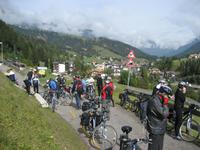 Rückbick zu den Dolomiten