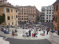 Blick auf den Piazza di Spagna