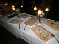 Abendessen auf der Burg Noarna