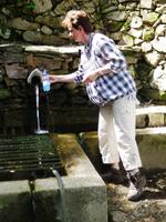 Frau Schneider an der Funtana Bona