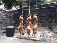 ... und schon am Spies