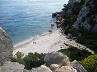 Blick auf die Bucht Cala Fuili