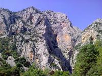 Erster Blick Richtung Gorropu-Schlucht