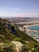 Ausblick vom Teufelsfelsen auf Cagliari und das Meer