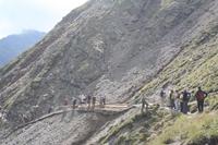 ein kleines Pläuschen mit den Bergarbeitern