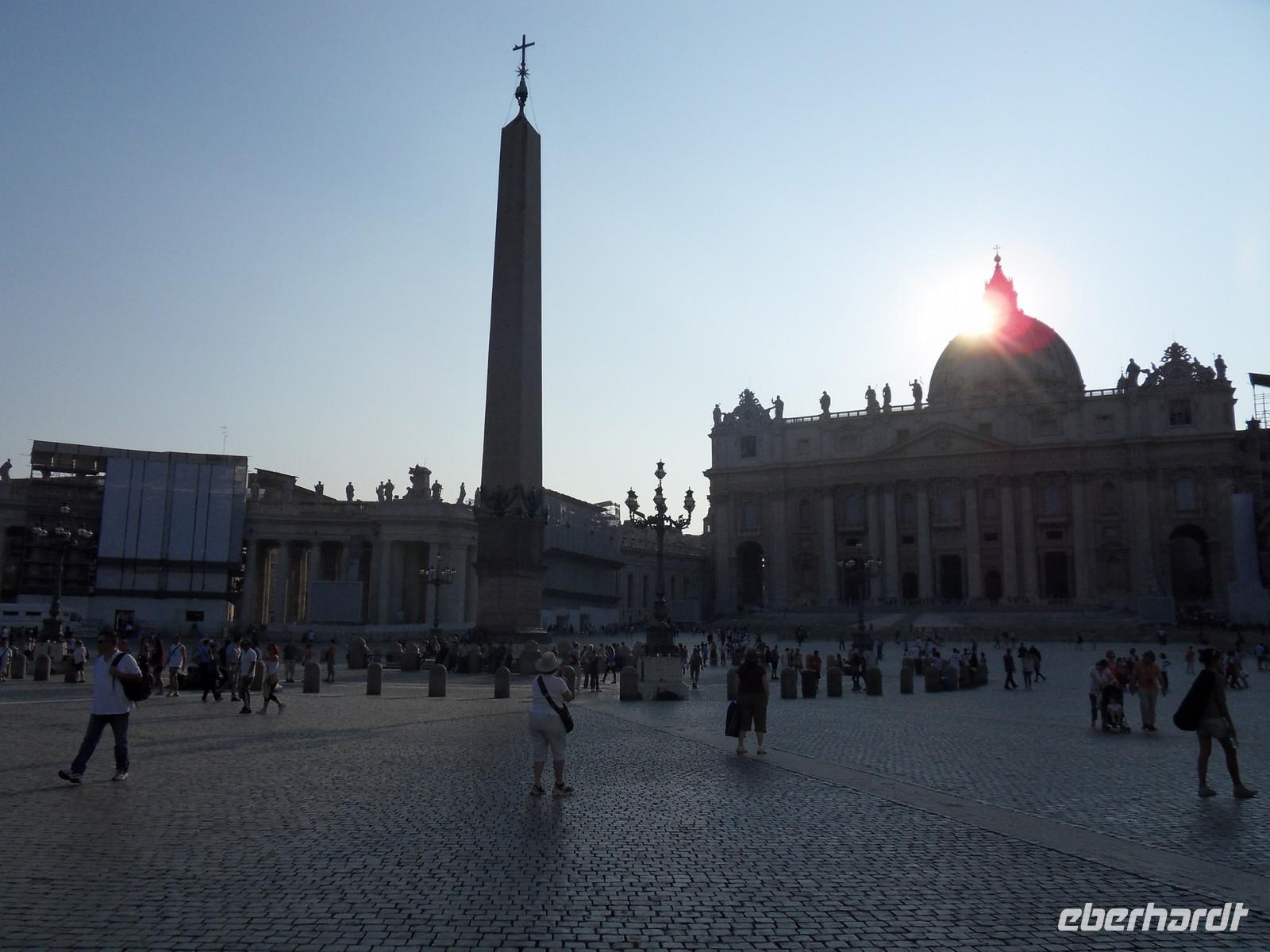 Petersplatz bei sinkender Sonne