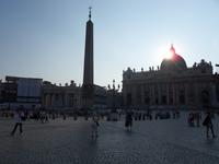 Petersplatz bei sinkender Sonne