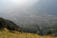 Blick vom Meraner Höhenweg Richtung Meran