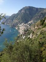 Blick auf Positano