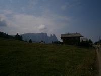 Seiser Alm, Blick auf den Schlern