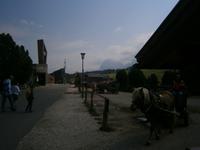 Seiser Alm, Abfahrtsstelle der Pferdekutschen