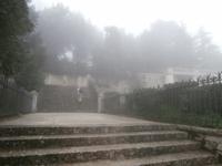 am Monte Erice im Nebel