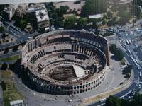 Vogelperspektive auf das Kolosseum