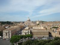 Blick von der Engelsburg zum Vatikan