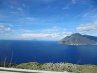 Lipari - Blick nach Salina, Alicudi, Filicudi