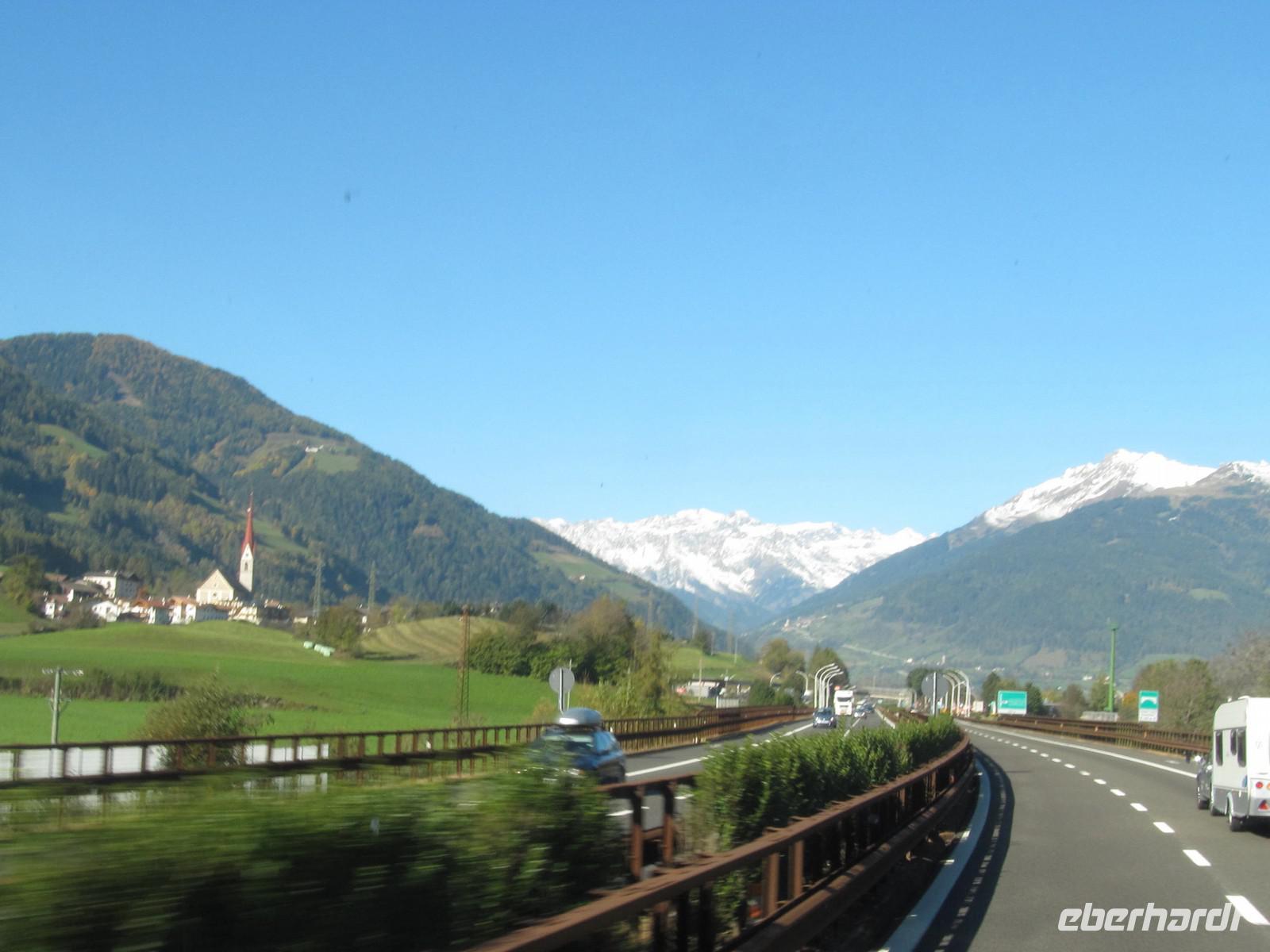 ...durch das schöne Südtirol geht es gen Heimat