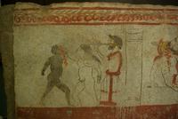 Paestum_Museum_Grabmalerei_Lukanier (5)