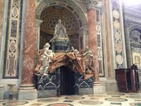 091 Berninis Marmor-Grabmal für Papst Alexander VII