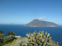Blick auf die Insel Salina