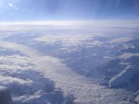 Flug über die Alpen