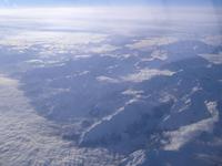 Flug über die Alpen