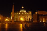 Rom bei Nacht (Petersdom)