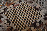 Plastisch wirkender Marmorfußboden in San Marco