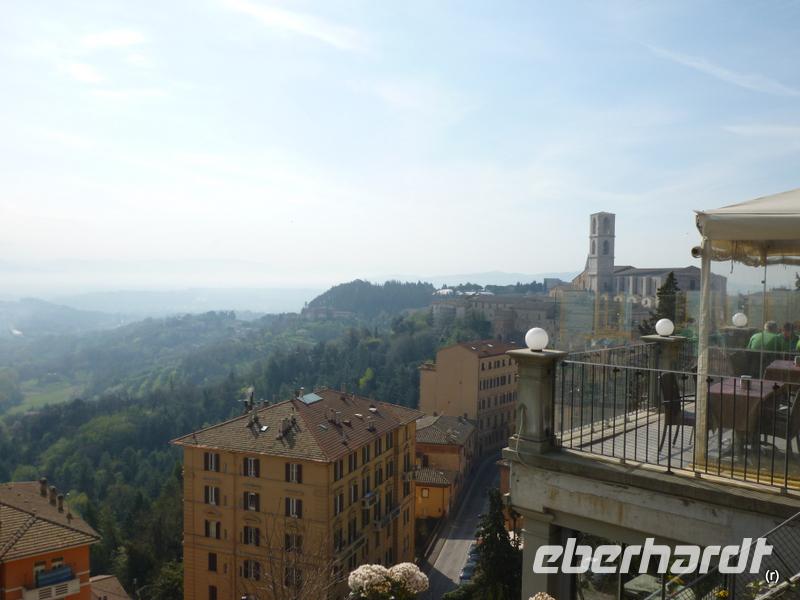 Aussichtspunkt oberste Metrostation Pincetto in Perugia